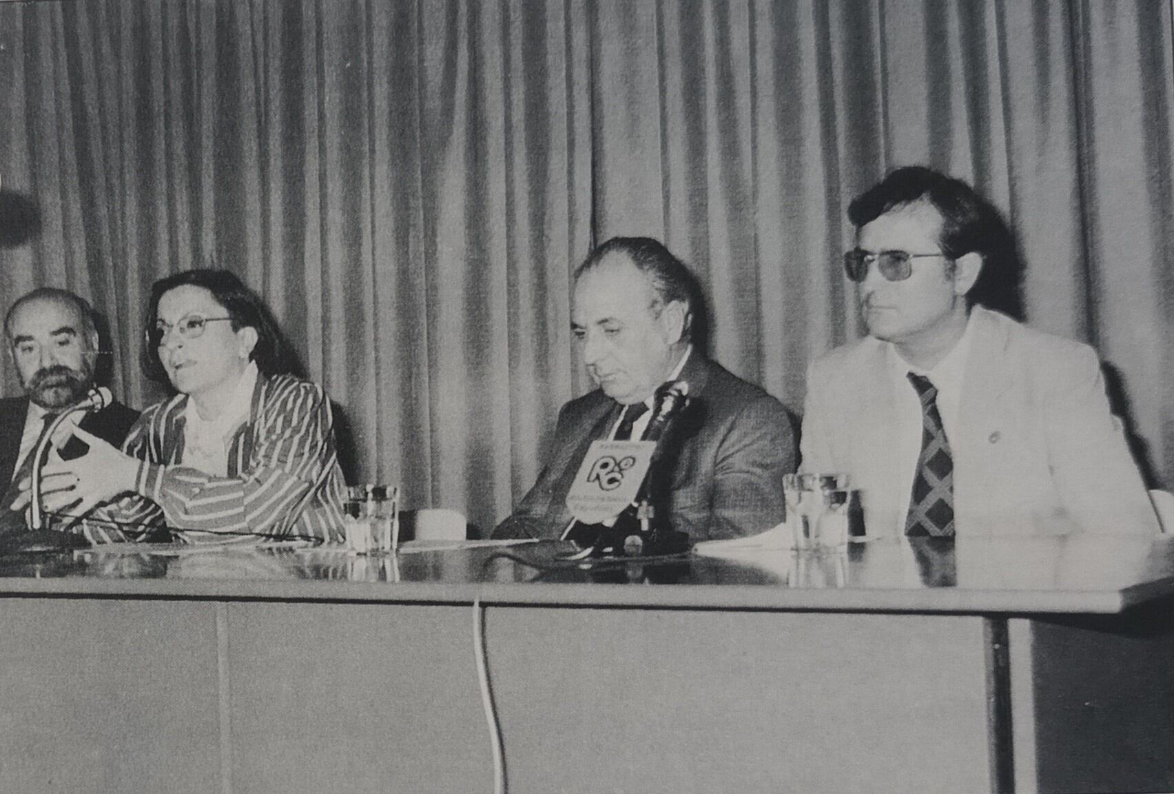 Francisco Viu en la inauguración del centro de la Uned de Barbastro