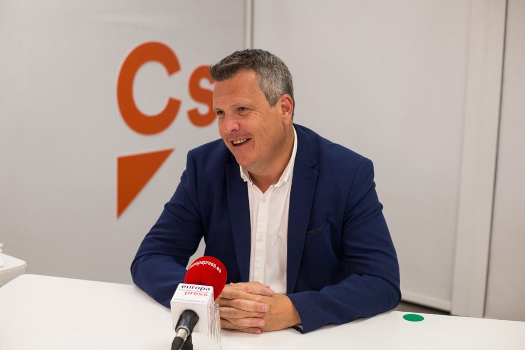 El Vicesecretario General de Ciudadanos, Carlos Cuadrado, durante una entrevista con Europa Press en la sede del partido, en Madrid (España) a 4 de agosto de 2020.