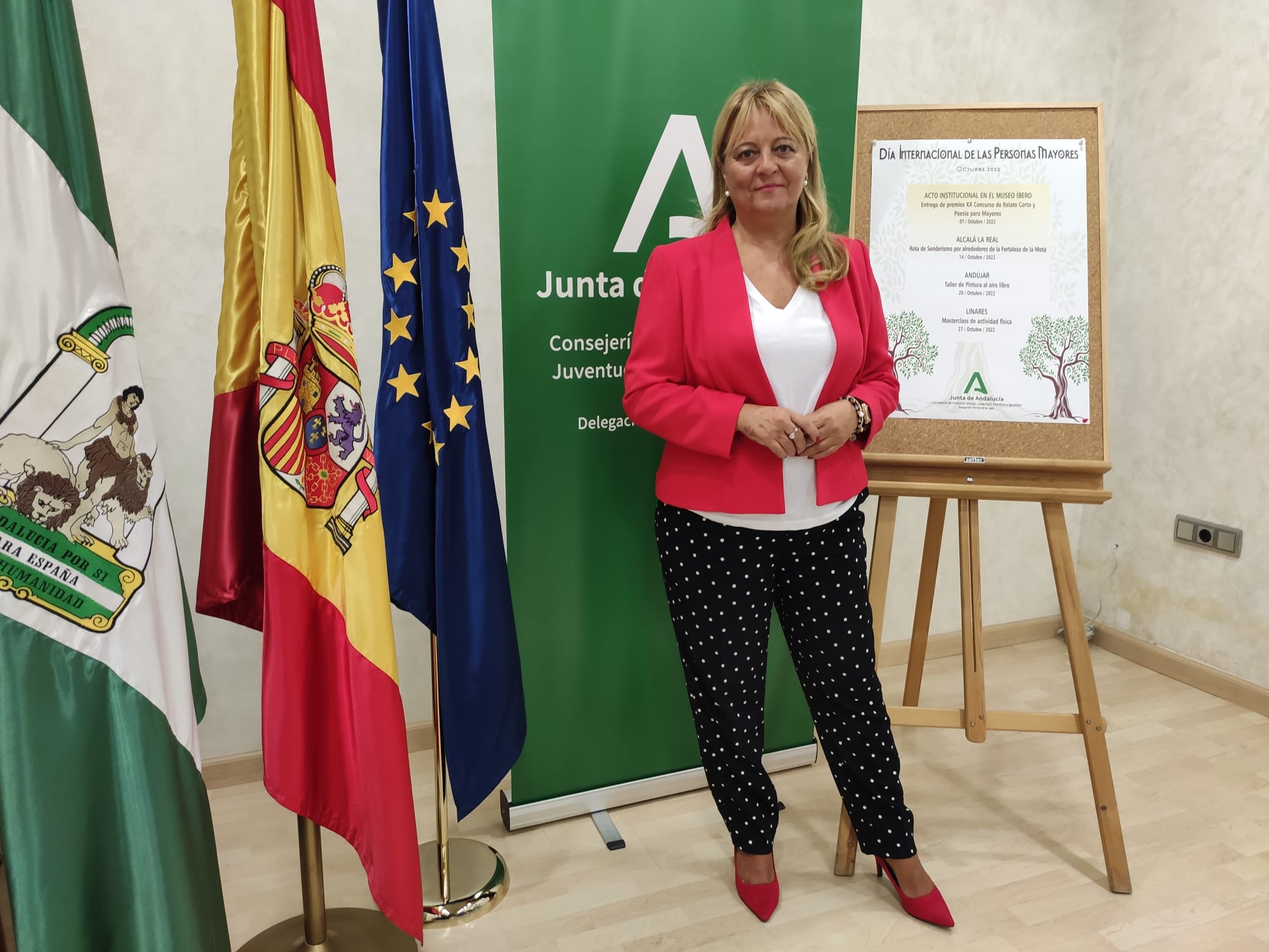 Ángela Hidalgo, la delegada territorial de inclusión social, juventud, familias e igualdad de la Junta de Andalucía en Jaén