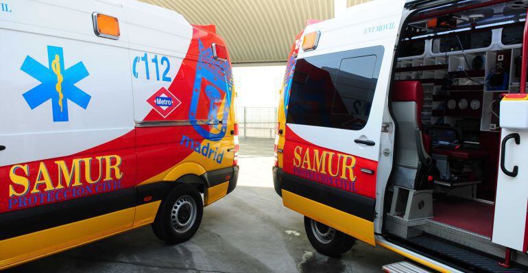 Ambulancias del SAMUR en una imagen de archivo