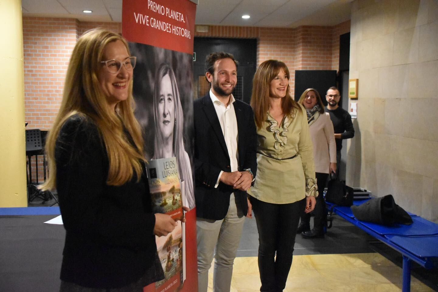 Luz Gabás, Isaac Claver y Olga Asensio