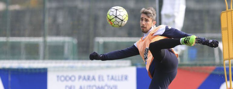 Luisinho, durante un entrenamiento