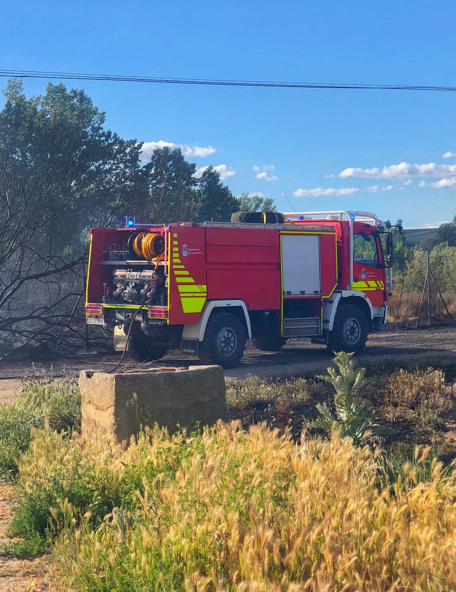 Camión de bomberos de la Diputación de Salamanca