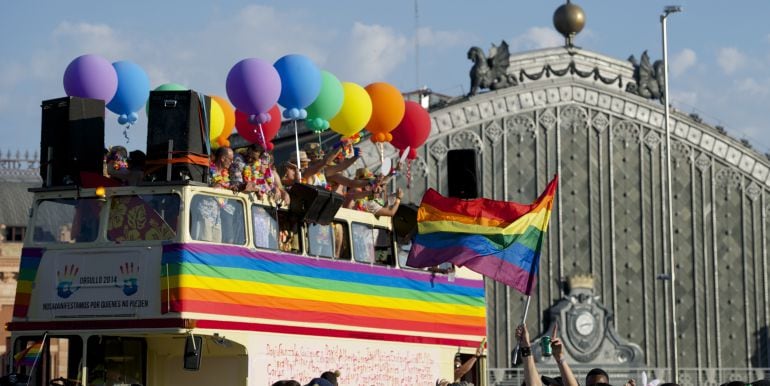 Desfile de la Fiesta del Orgullo Gay en Madrid (2014).