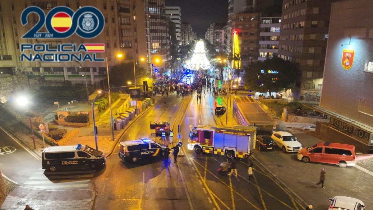 Once detenidos durante la cabalgata y la Noche de Reyes en Alicante