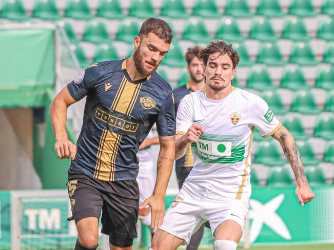 Álvaro Pérez, en el partido amistoso frente al Elche