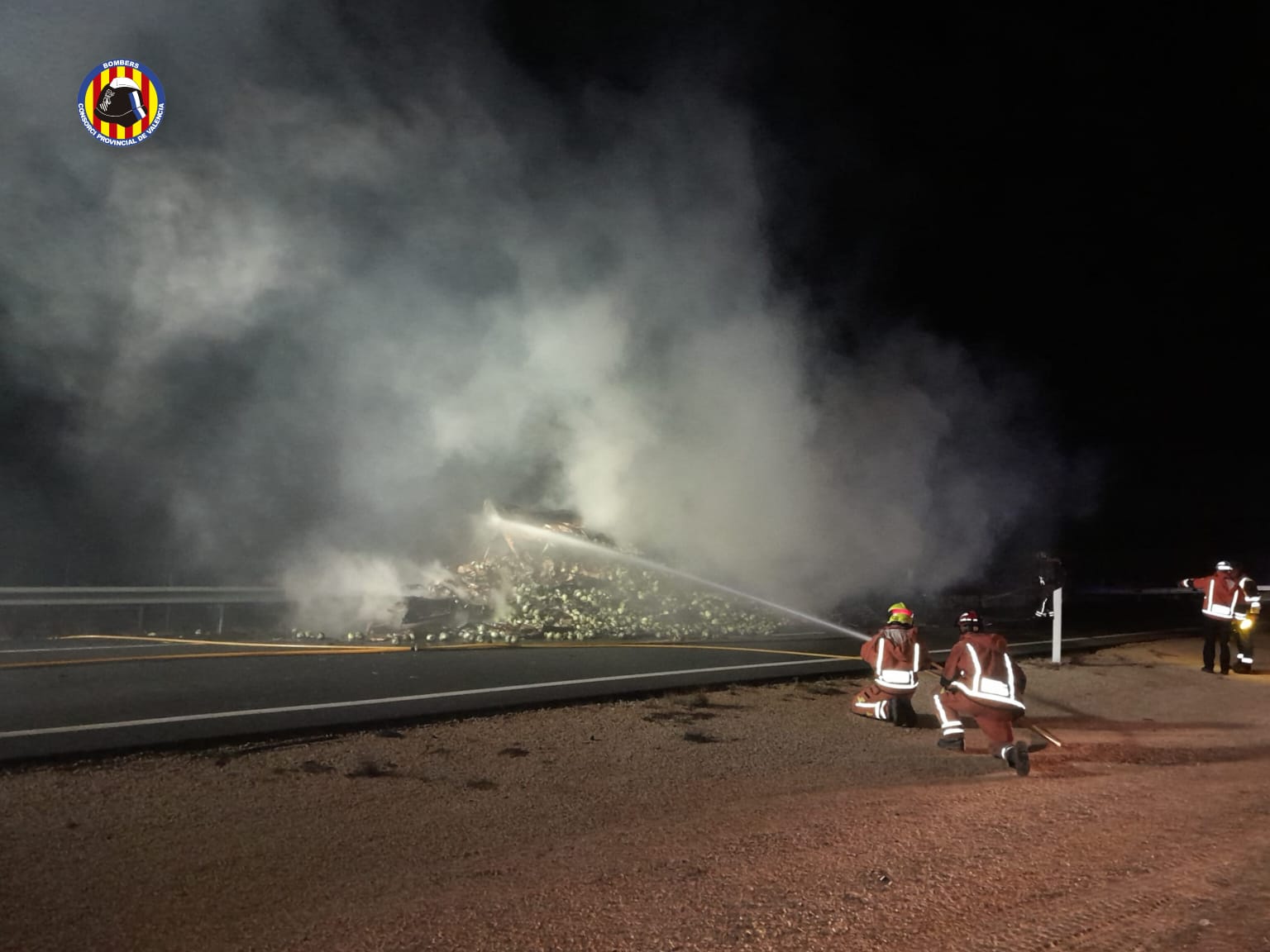 Actuación de los bomberos