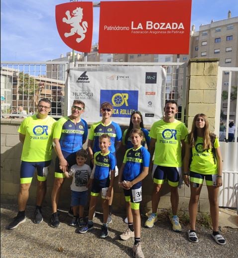 Participantes de Osca Roller en el trofeo disputado en Zaragoza