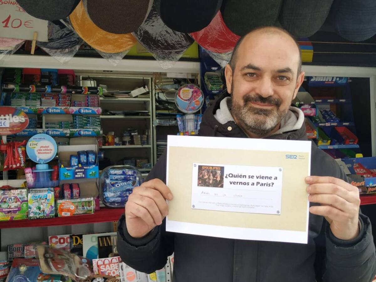 El quiosquero Ángel gana el viaje a París con entradas para 'El Circo de los Horrores'