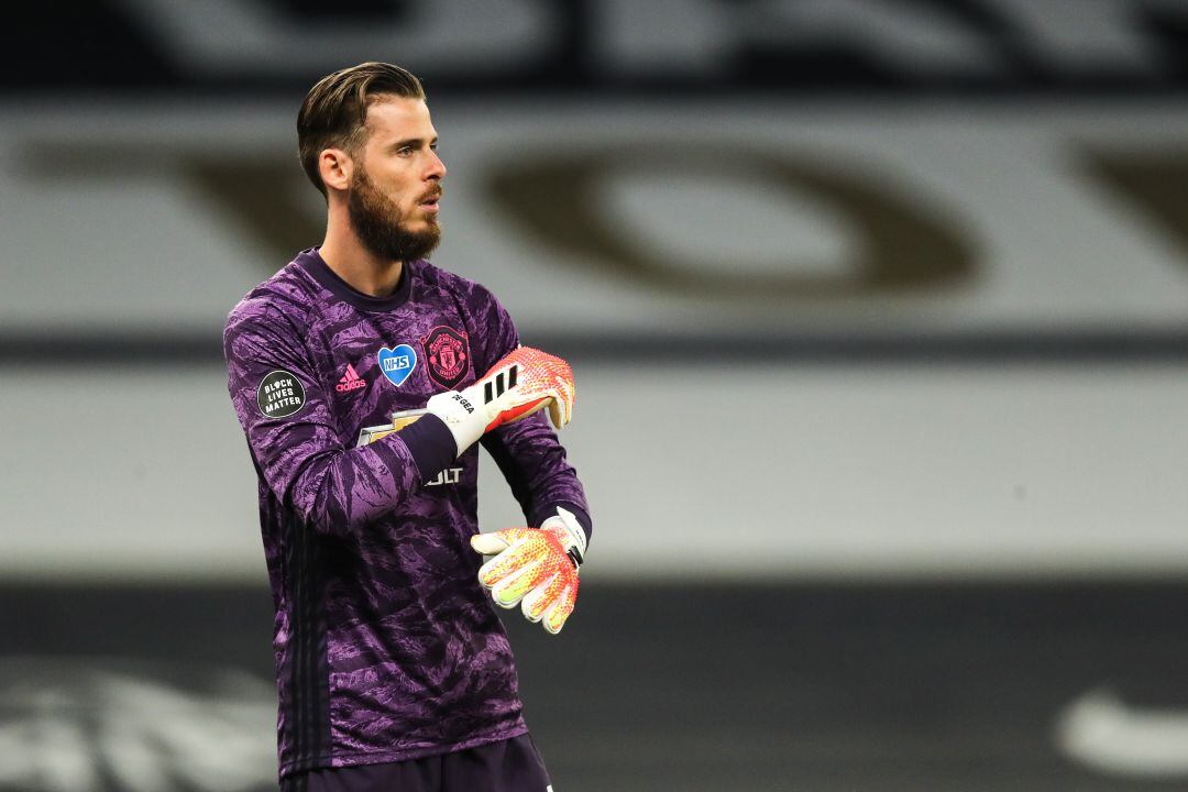 De Gea, durante el partido contra el Tottenham. 