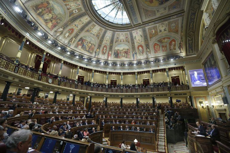 Vista general de hemicíclo de Congreso de los Diputados