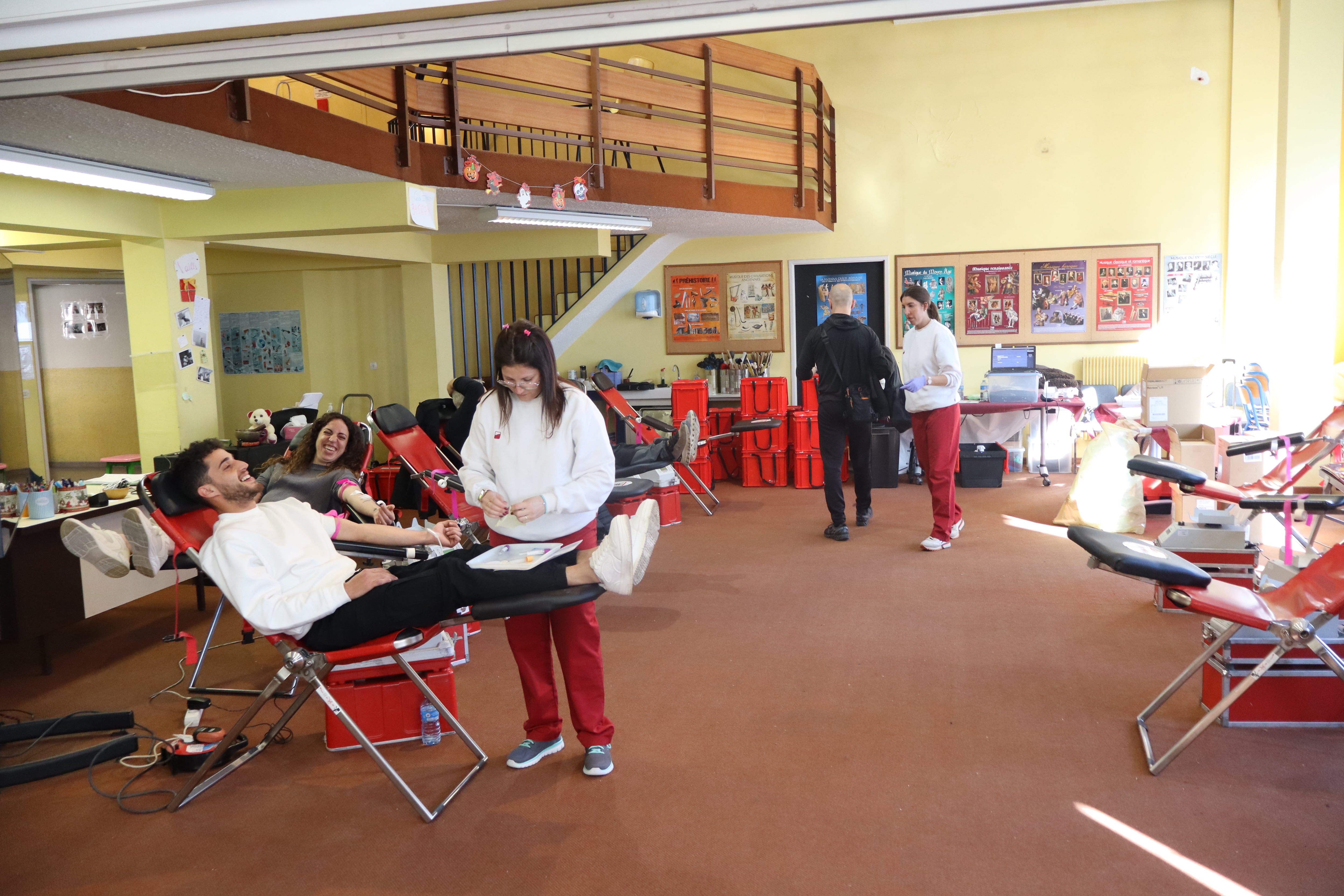 La campanya de donació de sang al Lycée Comte de Foix de la setmana passada