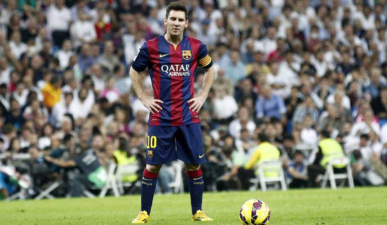 25/10/14 PARTIDO PRIMERA DIVISION  REAL MADRID - BARCELONA 
 MESSI