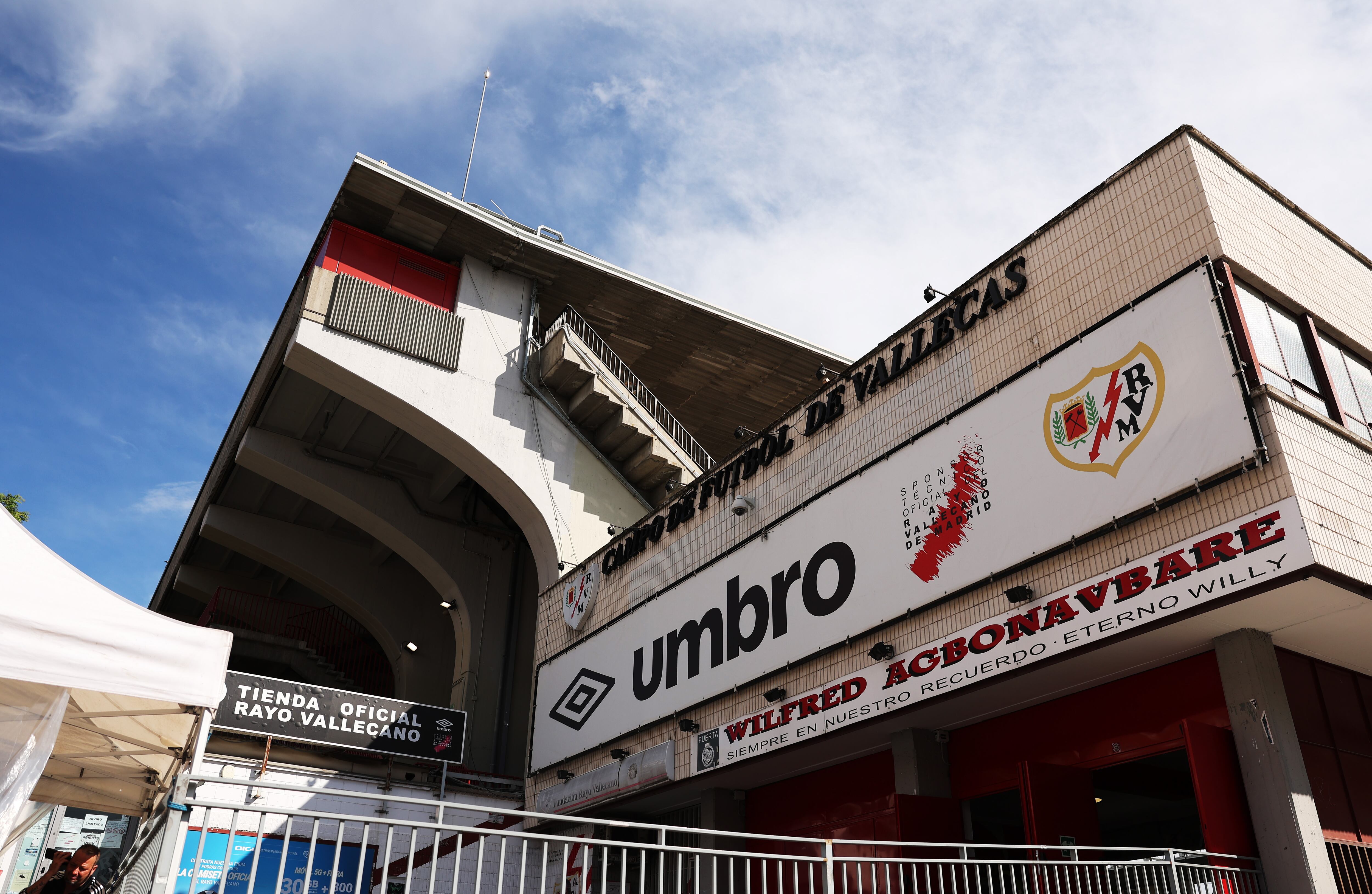 El Estadio de Vallecas, antes de un partido de LaLiga.