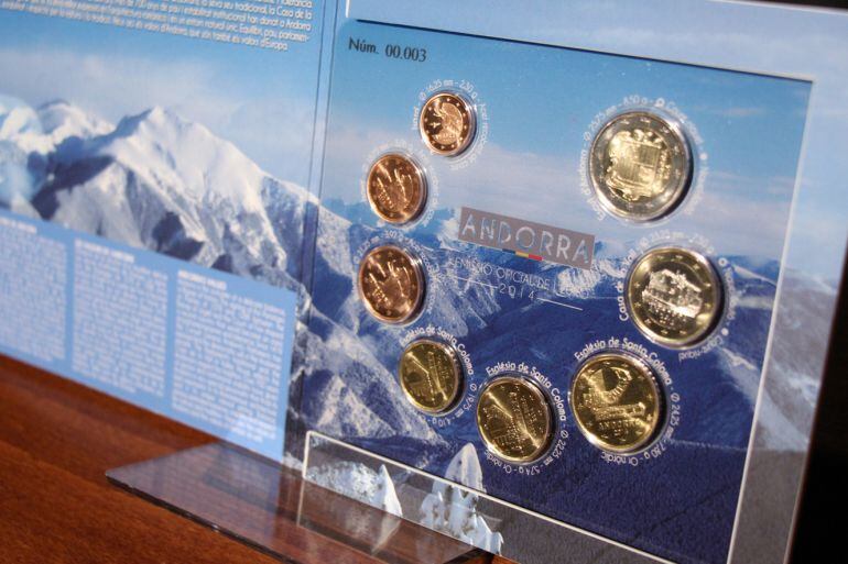 Lots d'euros andorrans.