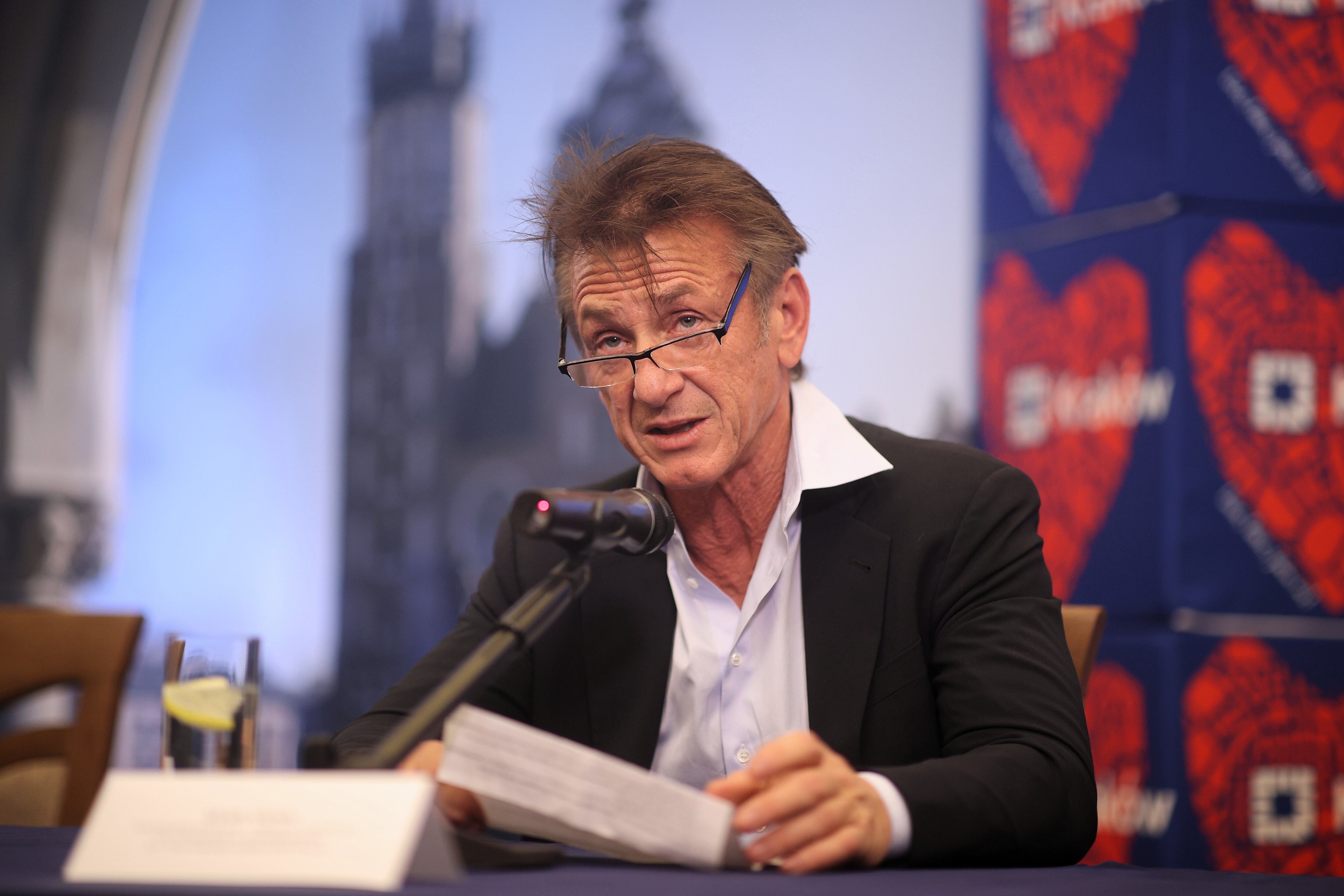 Sean Penn, durante su visita a Polonia este fin de semana