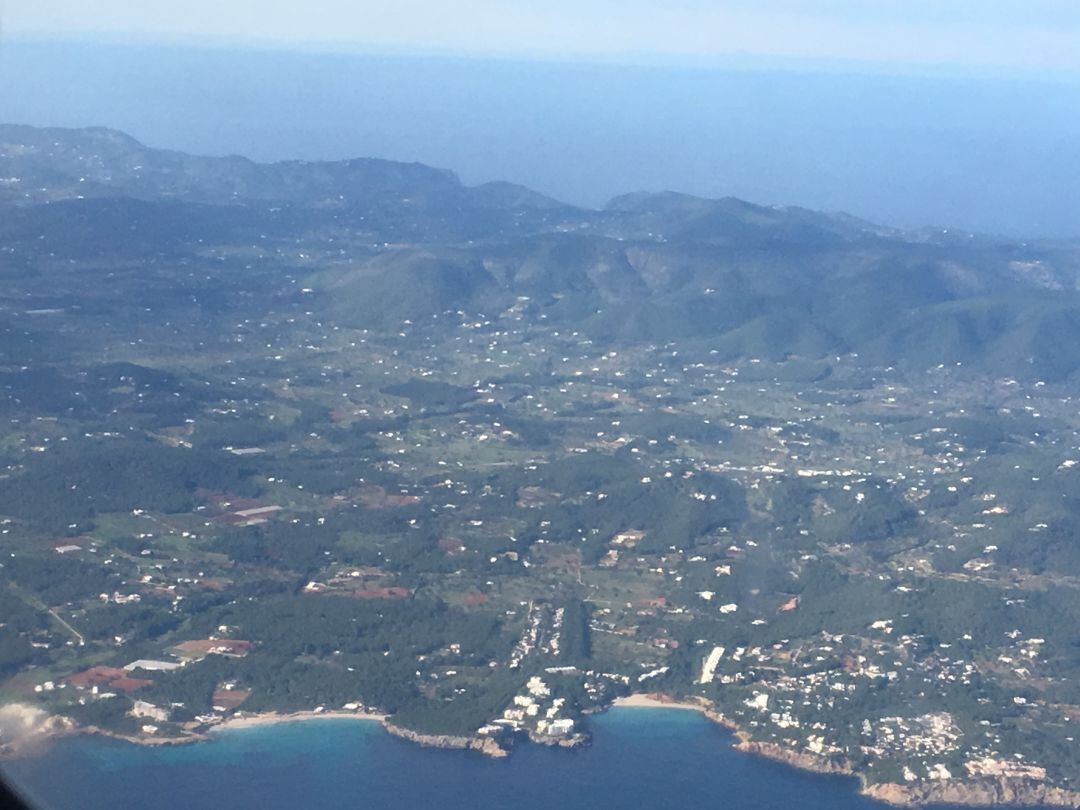 Vista aérea de Ibiza