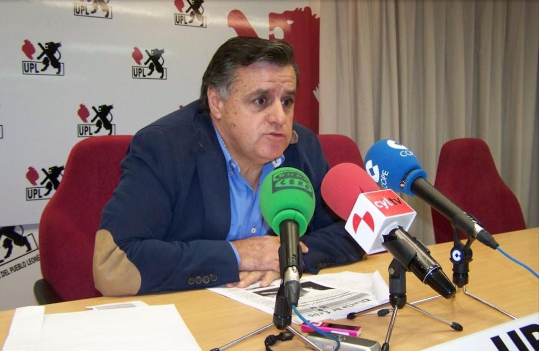 Lázaro García Bayón, durante una rueda de prensa 