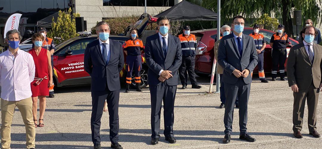 Visita del consejero a la sede de Toyota en Alcobendas