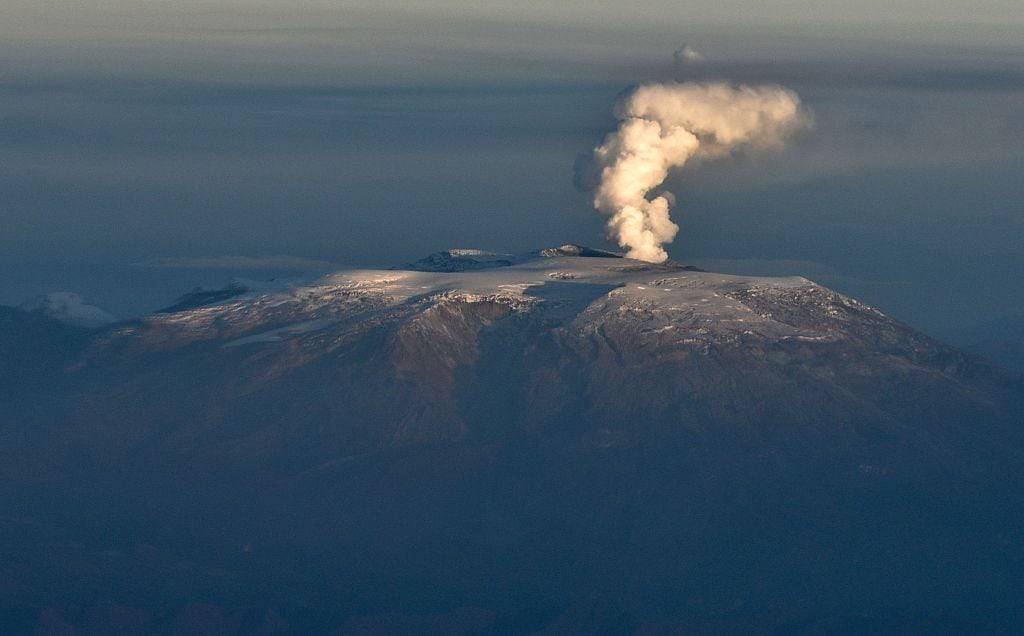 Volcán Nevado de Ruiz, en el departamento de Tolima