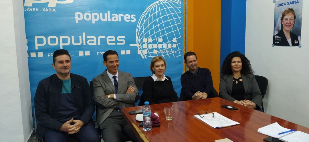 Imagen de archivo del grupo municipal del PP en el desayuno navideño con la prensa, de diciembre de 2019.