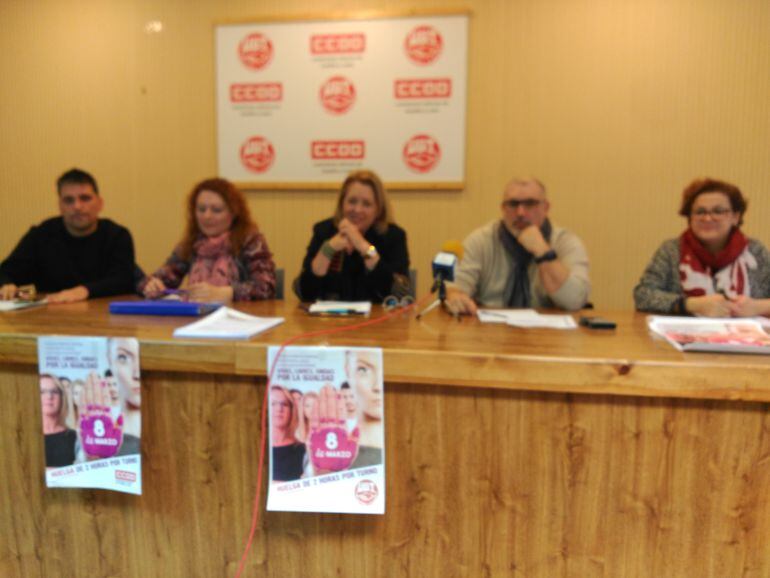 Cargos públicos de CCOO y UGT en la Ribera del Duero y Burgos respaldaron públicamente la convocatoria del paro feminista del 8 de marzo