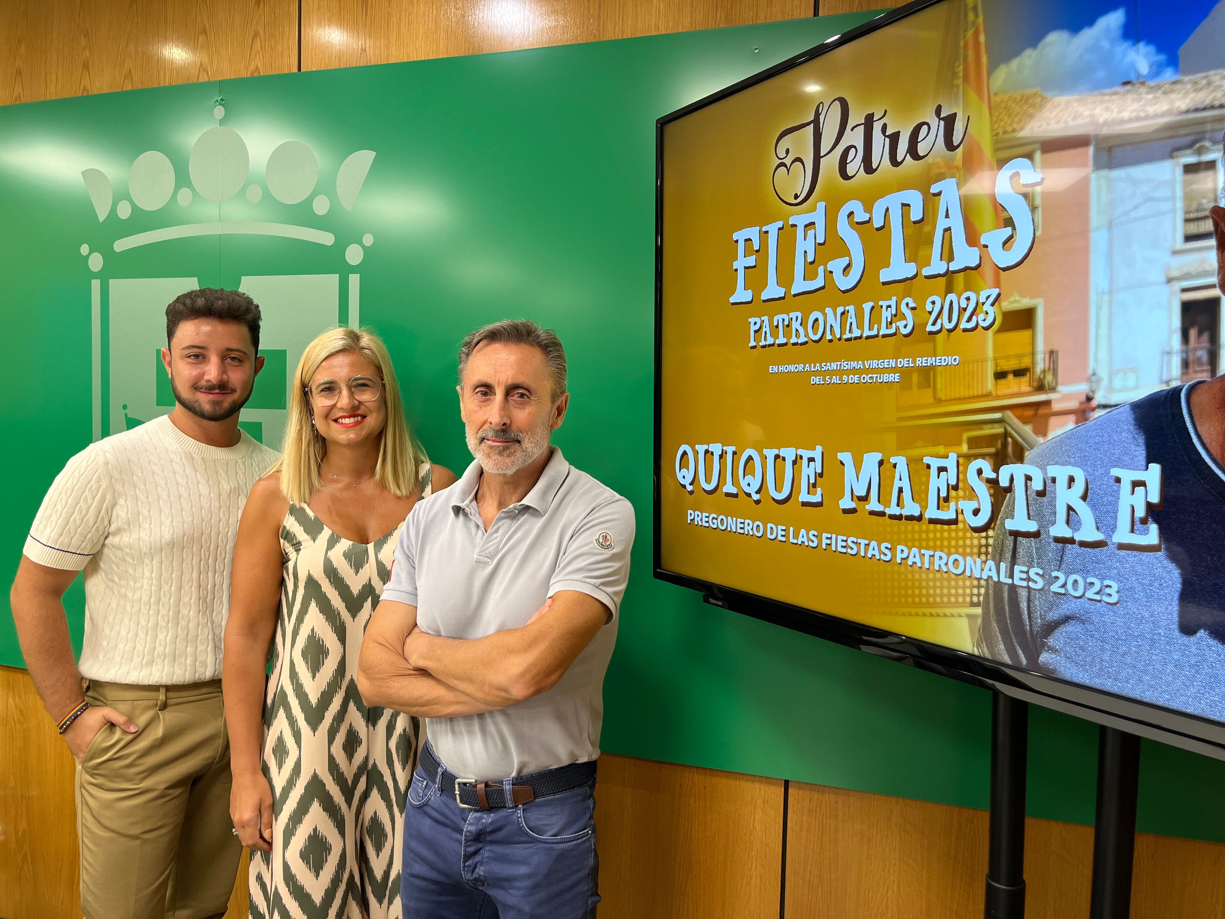 Presentación de Quique Maestre como pregonero de las Fiestas Patronales de Petrer 2023.