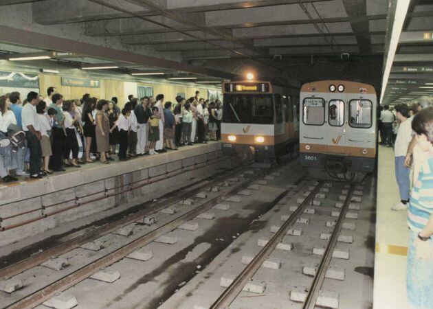 Inauguración del metro de Valencia