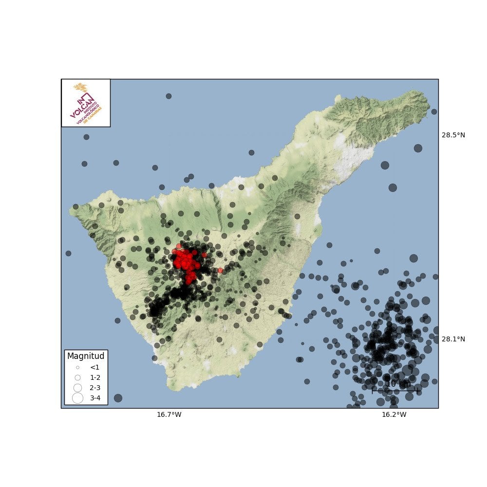 El número de eventos es de muy baja magnitud y no implica la proximidad de una erupción