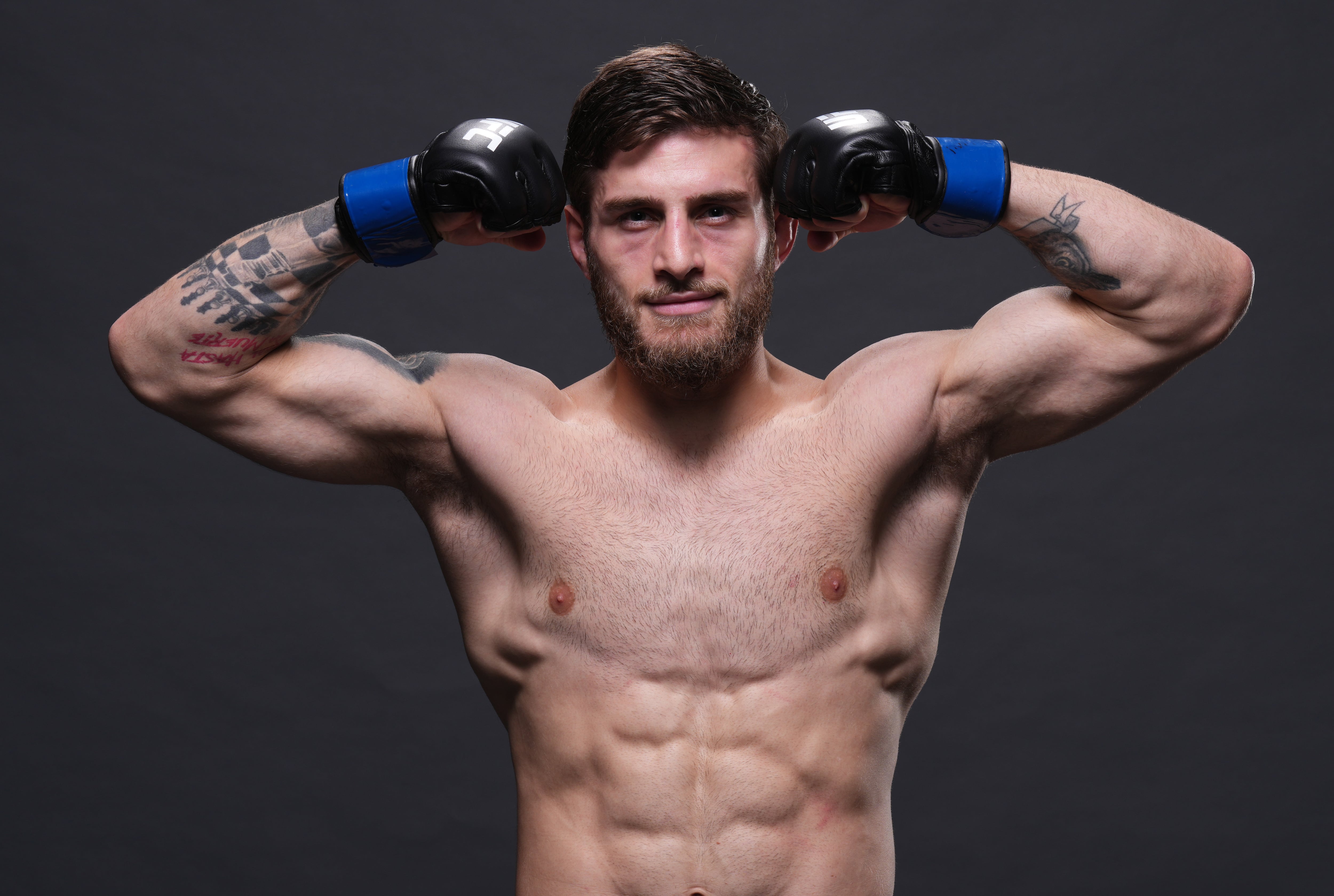 Aleksandre Topuria durante su posado en UFC 312