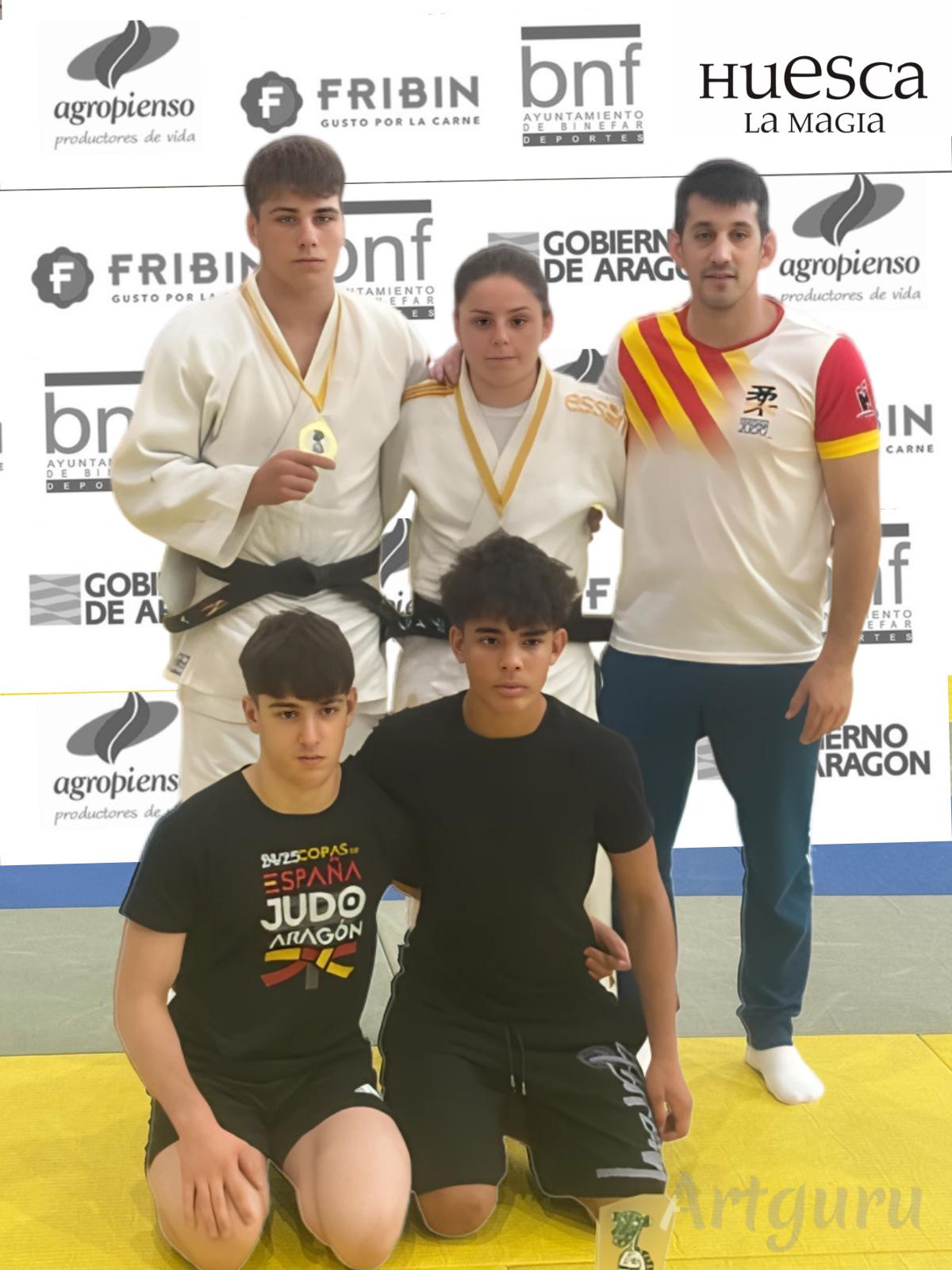 Los clubes de judo del aragón oriental, representación de la zona en los campeonatos clasificatorios nacionales.