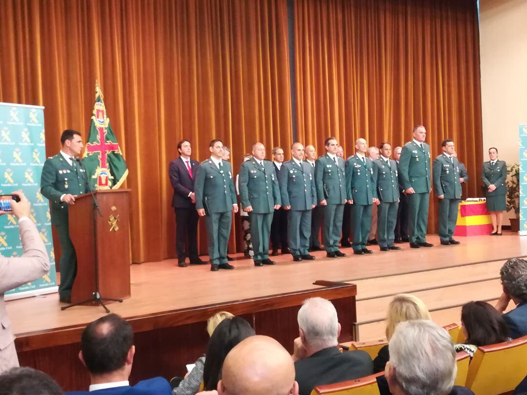 Un momento del acto de la Guardia Civil, celebrado en Algeciras.