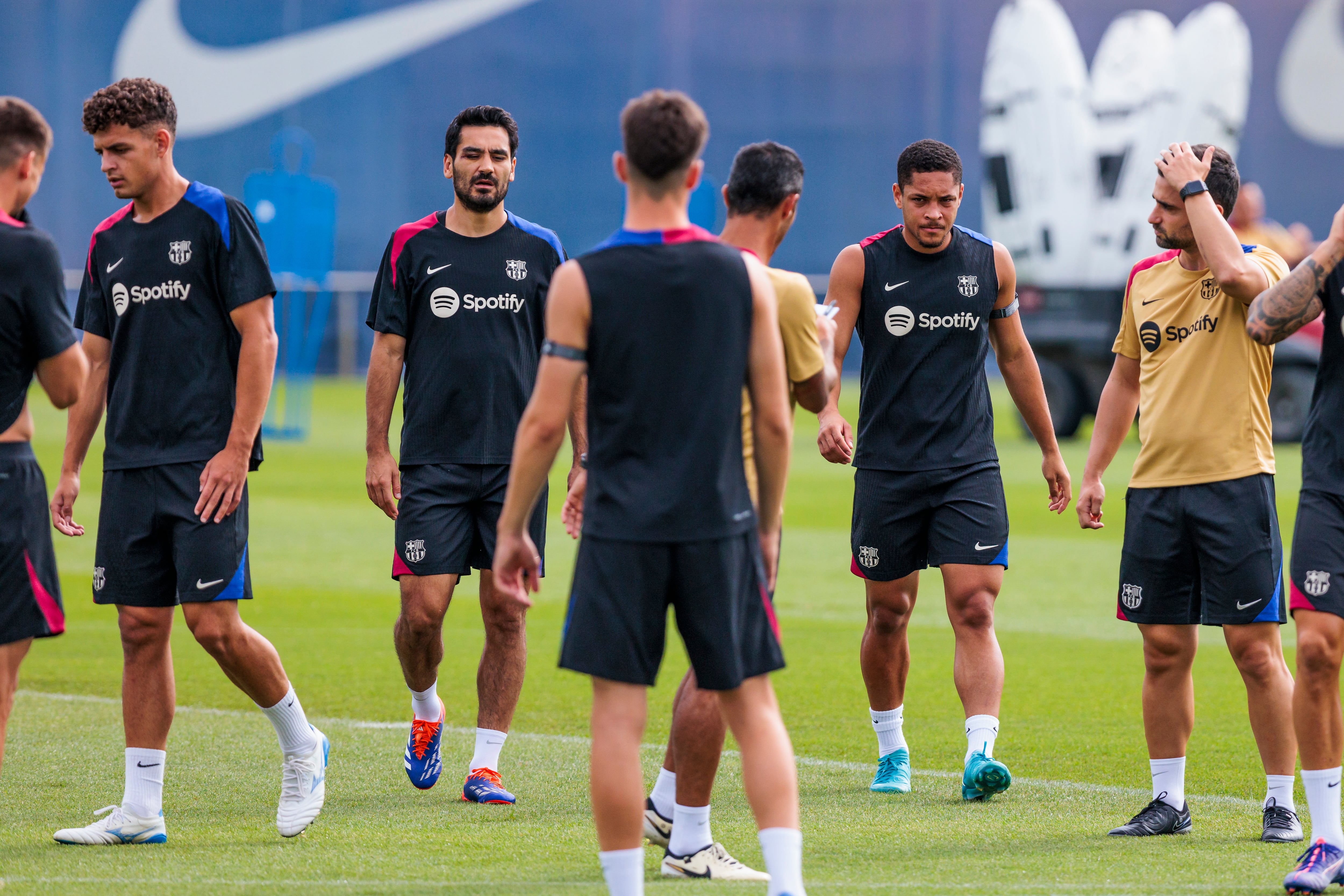 Entrenamiento del FC Barcelona.