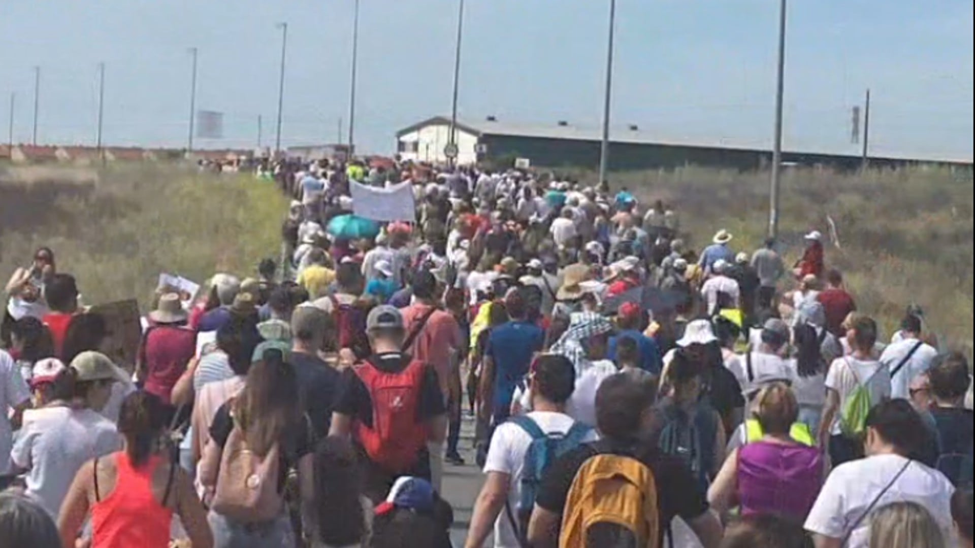 Una de las marchas contra la planta de biogás en Cubas de la Sagra