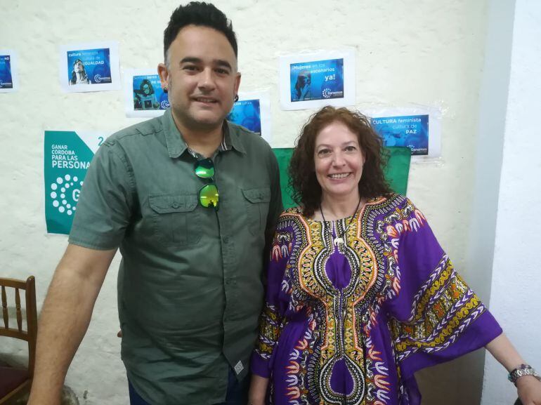 Jorge Montero y Ana Ferrando, en la sede de la formación