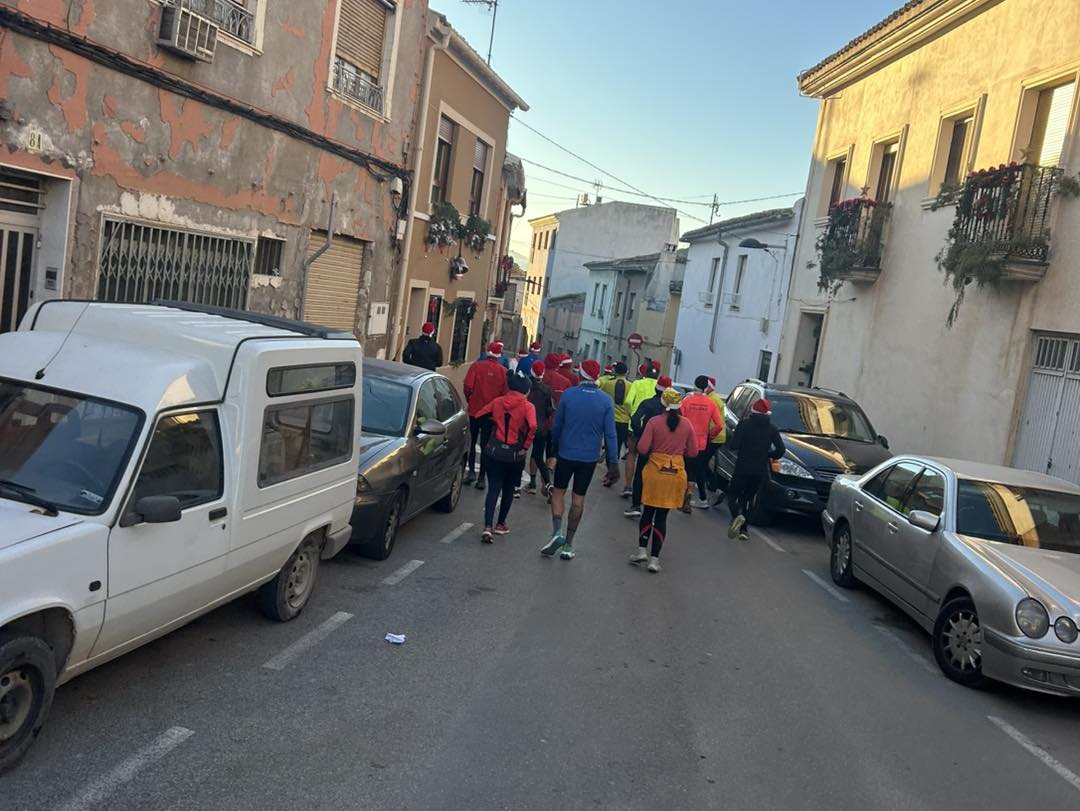 Entrenamiento navideño para la San Silvestre