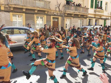 Imagen de una de las comparsas