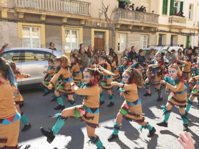 Imagen de una de las comparsas