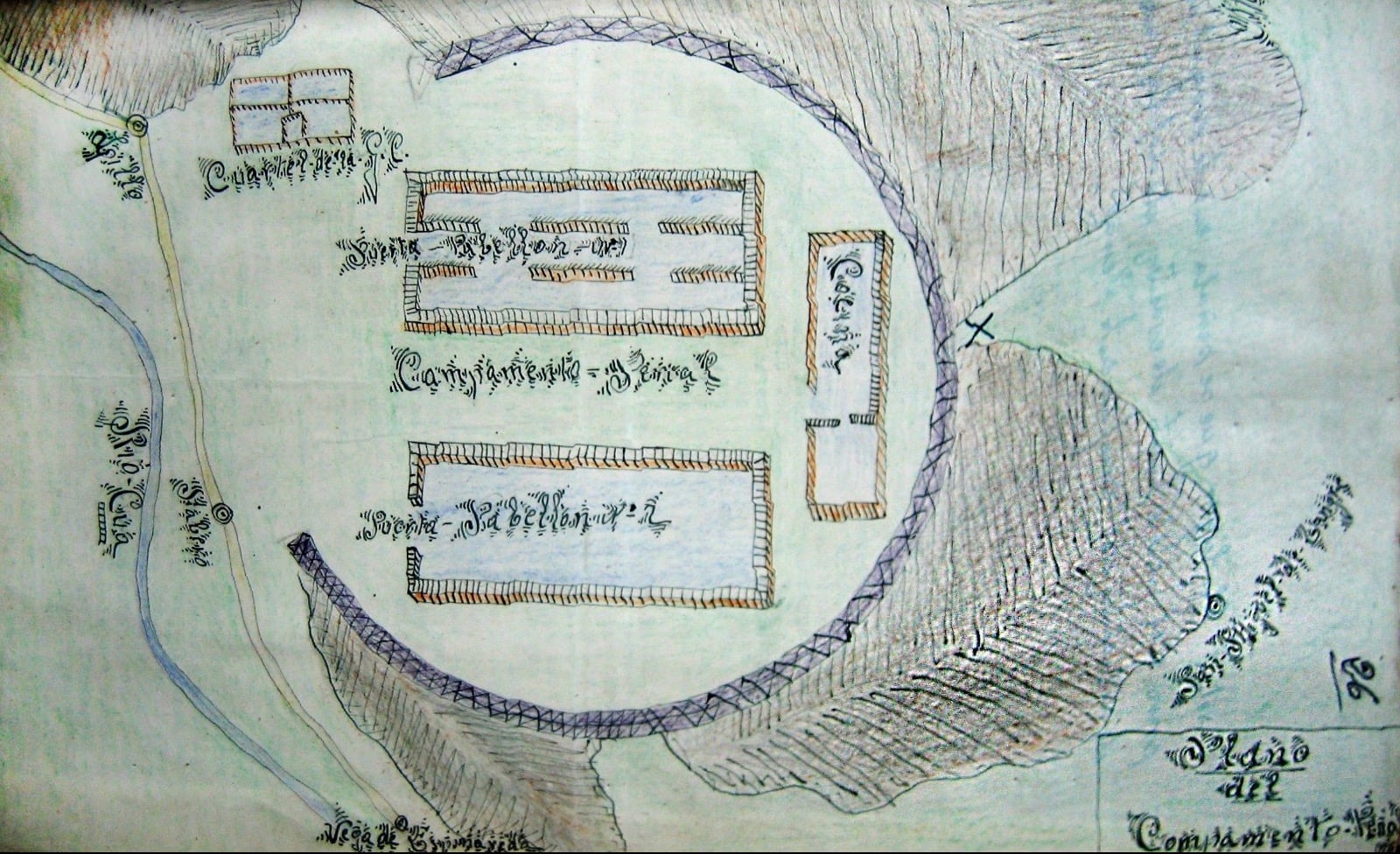 Plano del penal de Fabero