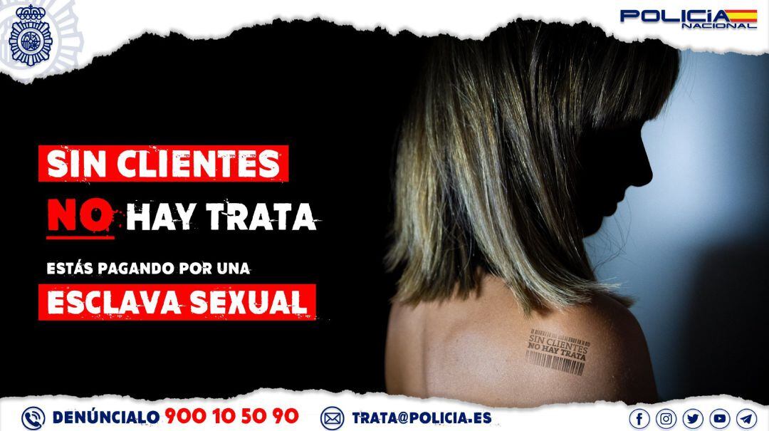 La Policía Nacional lanza un vídeo dirigido al consumidor de prostitución: &#039;Si eres cliente, pagas su esclavitud&#039;