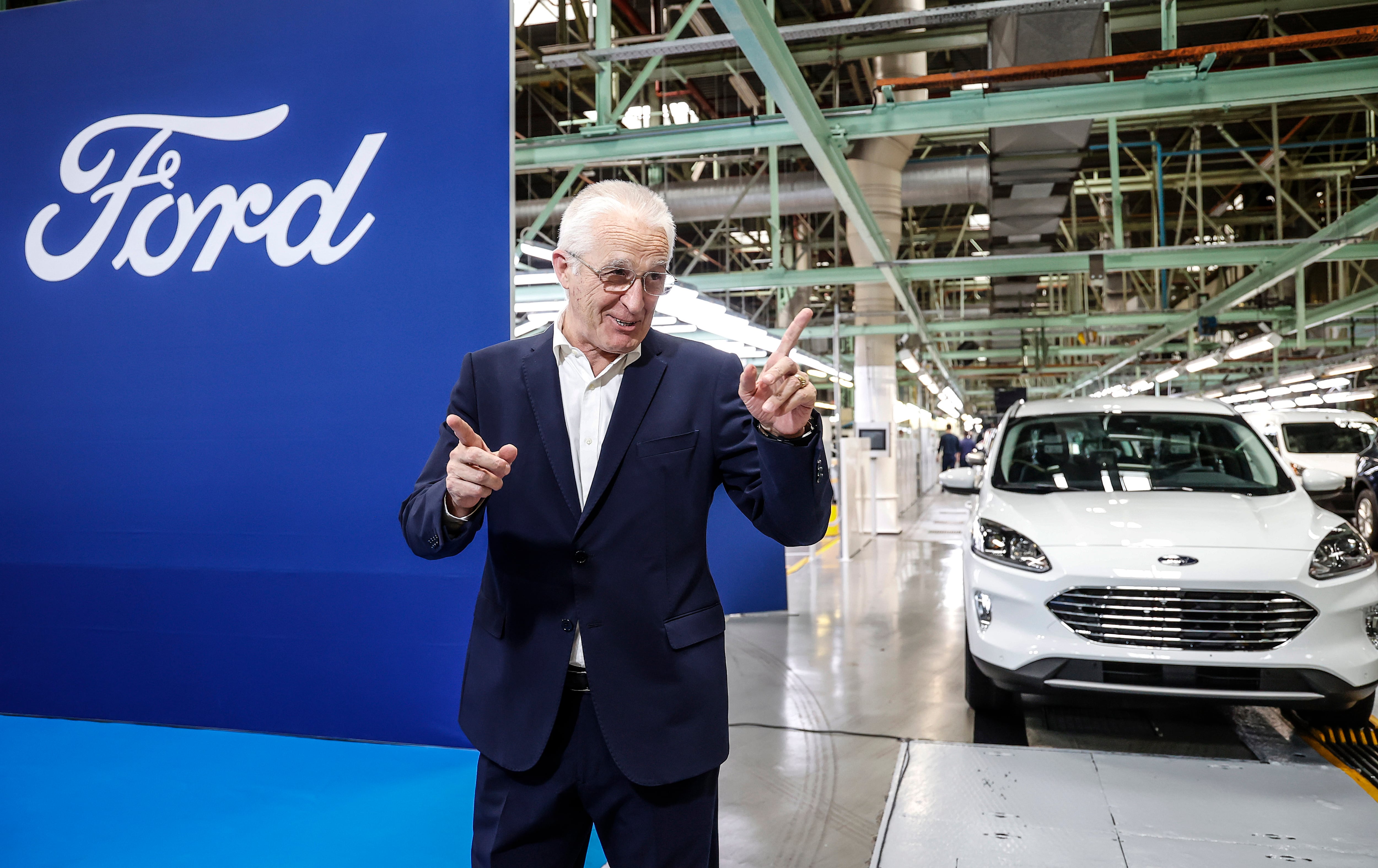 Dionisio Campos, en la factoría de Ford Almussafes