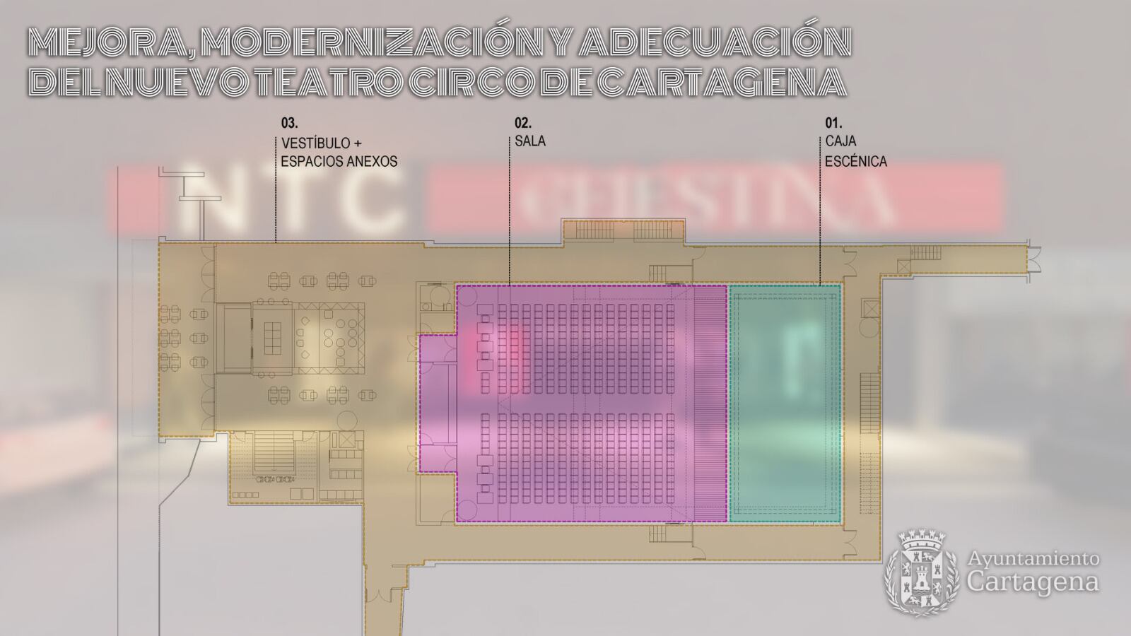 Estudio renovación Nuevo Teatro Circo de Cartagena.