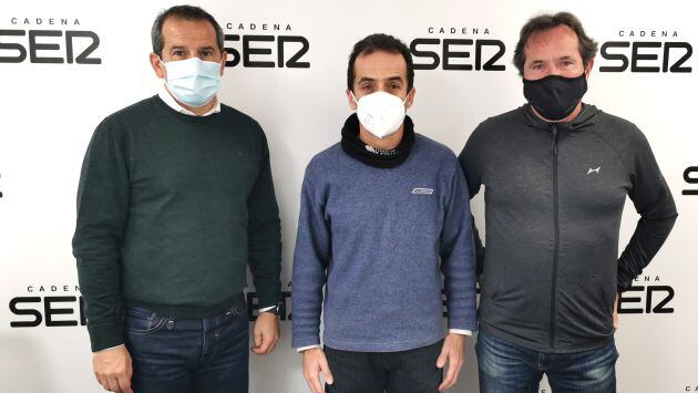 De derecha a izquierda: José Manuel Albentosa, Javier Pradillos y Carlos Arcaya