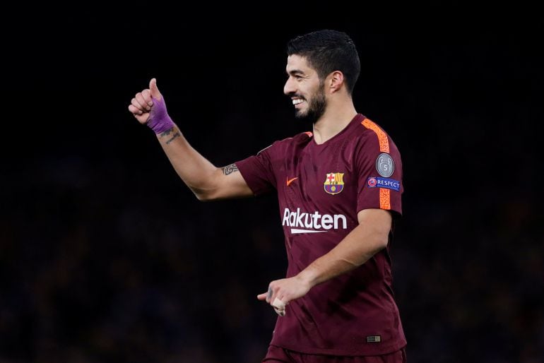 Luis Suárez durante el partido en Stamford Bridge 