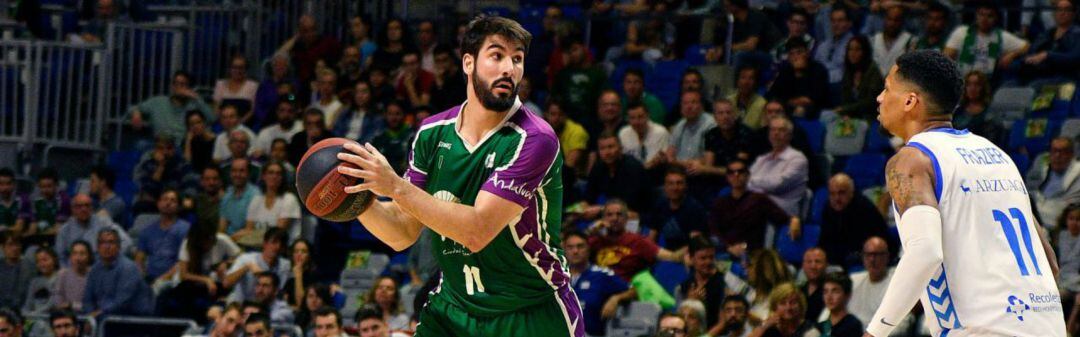 Díez, en un partido con el Unicaja