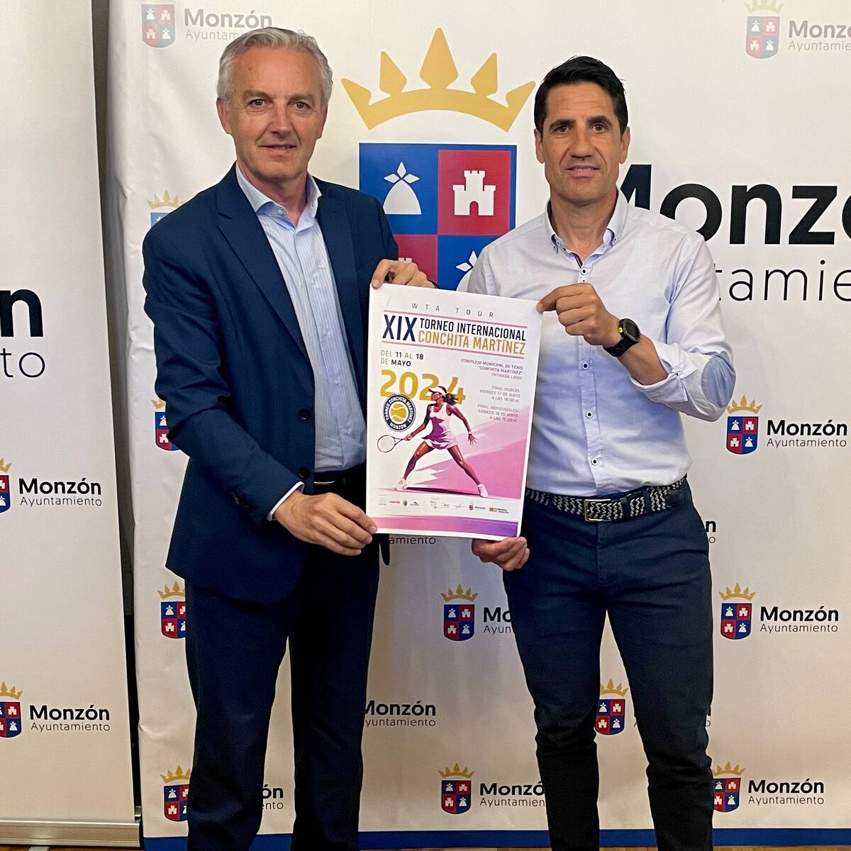 Monzón preparado para el Torneo Internacional de Tenis Conchita Martínez