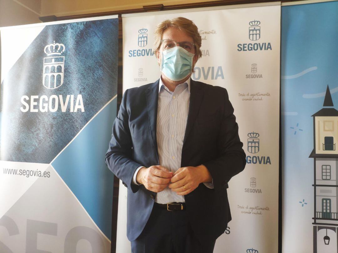 Jesús García Zamora esta mañana en el Ayuntamiento