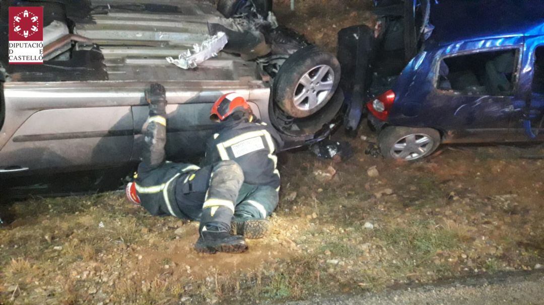 Accidente tráfico en la CV10 en Benlloch