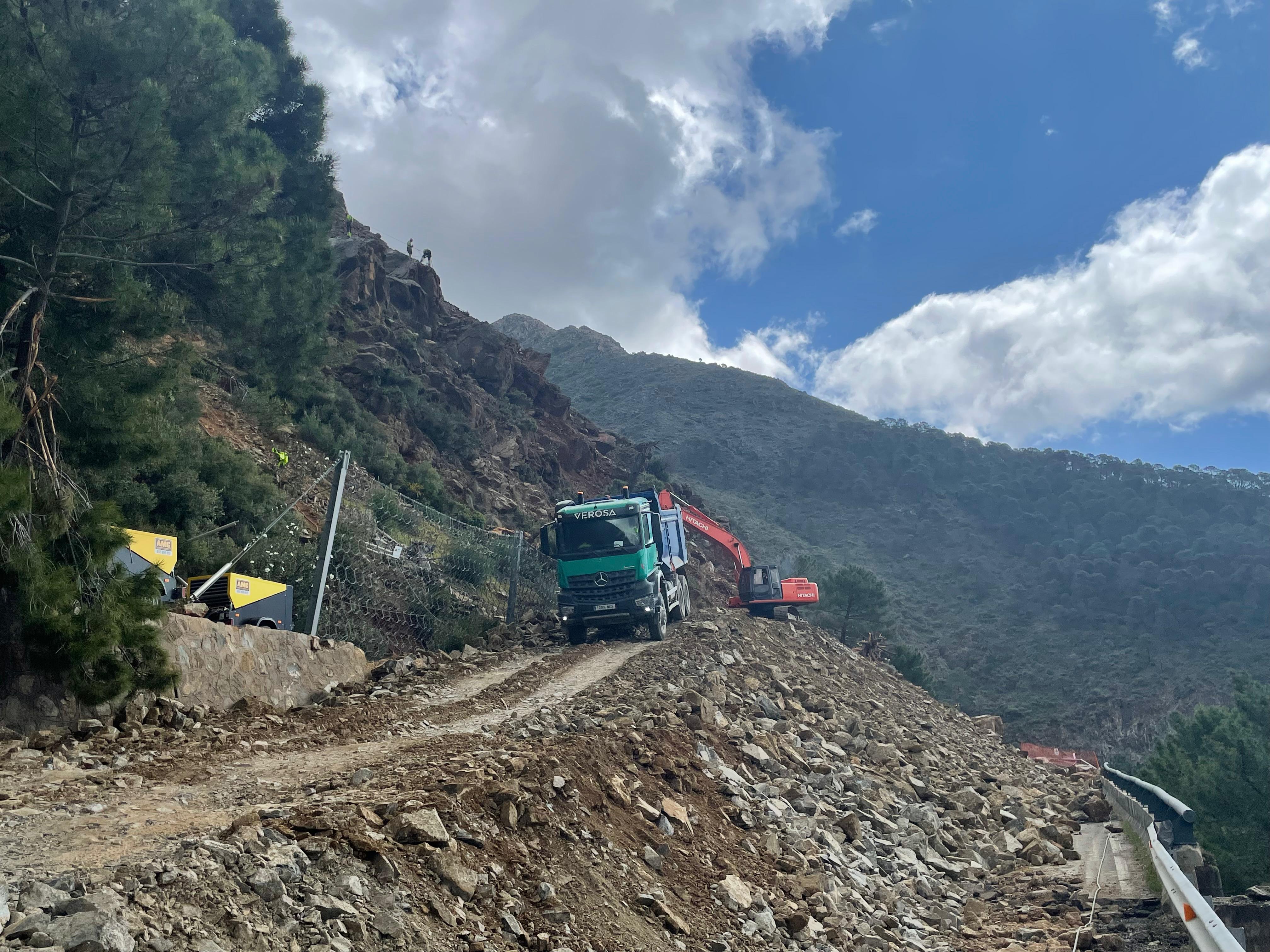Obras en la carretera A-397