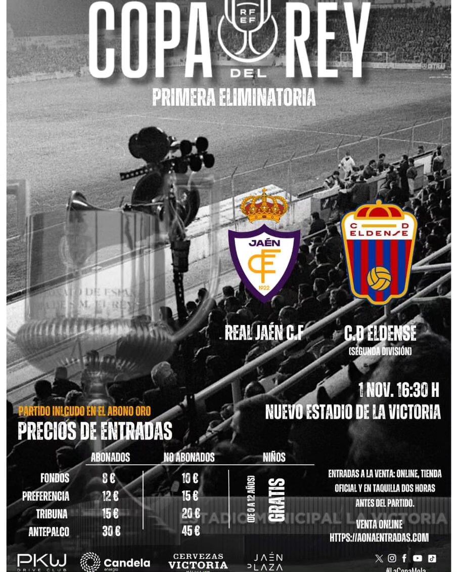 Precios para el Real Jaén - C. D. Eldense de la Copa del Rey